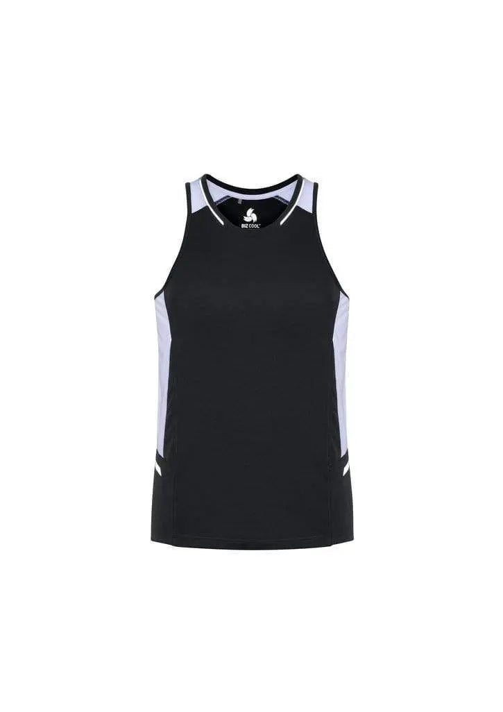 Biz Collection Casual Wear Black/White/Silver / XS Biz Collection Renegade Mens Singlet SG702M